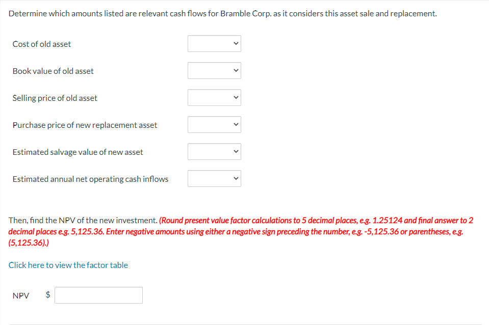 that will operate more efficiently. The following amounts may be relevant to