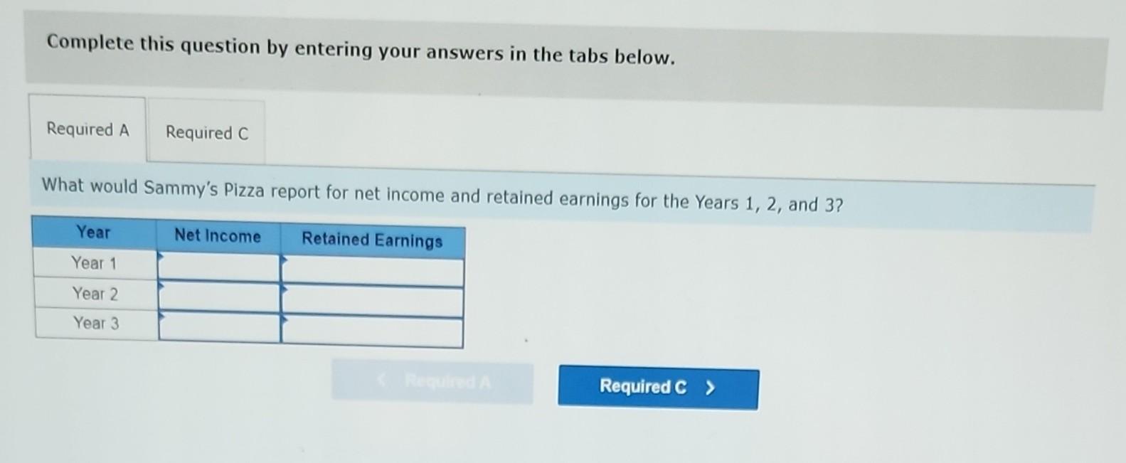 on January 1, Year 1. Sammy's reported the following for cash revenues