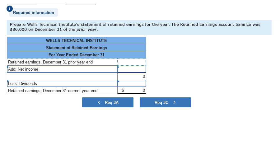 as of December 31. Complete this question by entering your answers in