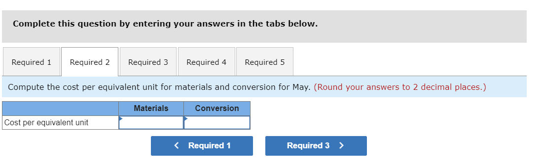 Incorporated, uses the weighted-average method in its process costing system. It manufactures