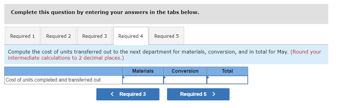 Information on work in the first department, Cooking, is given below for