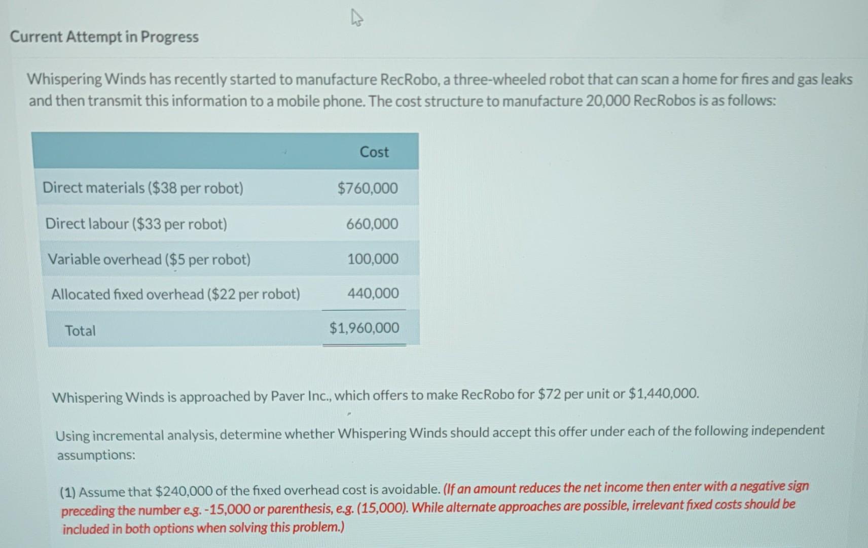 Current Attempt in Progress Whispering Winds has recently started to manufacture RecRobo,