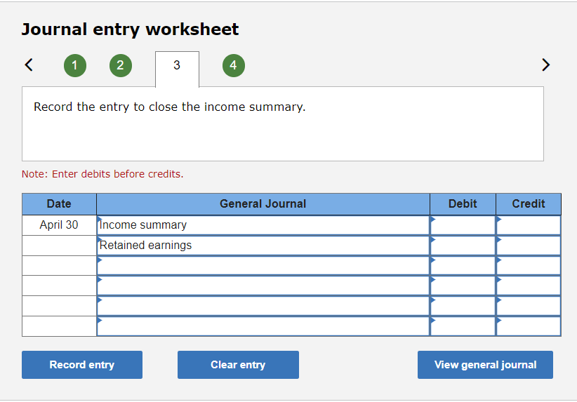 in exchange for its common stock. April 3 The company rented furnished
