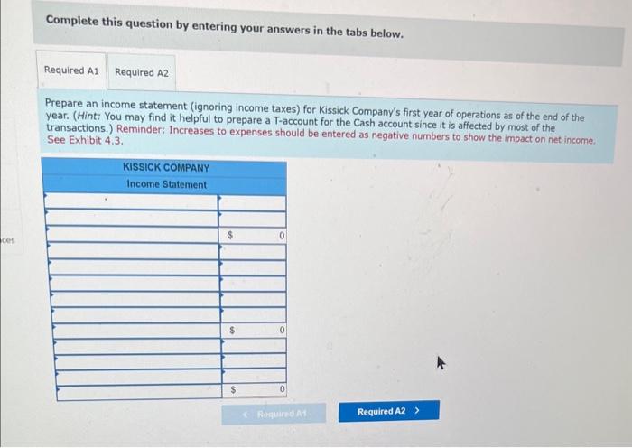 sheet from transaction data LO 4-1 Following are the transactions and adjustments