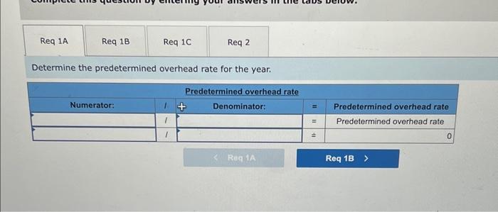 or overapplied overhead LO P3, P4 At the beginning of the year,