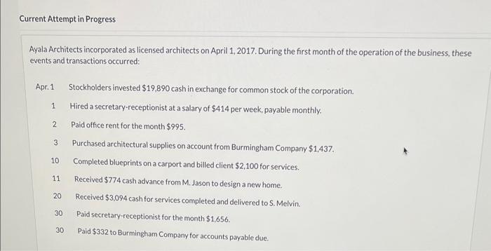 Current Attempt in Progress Ayala Architects incorporated as licensed architects on April