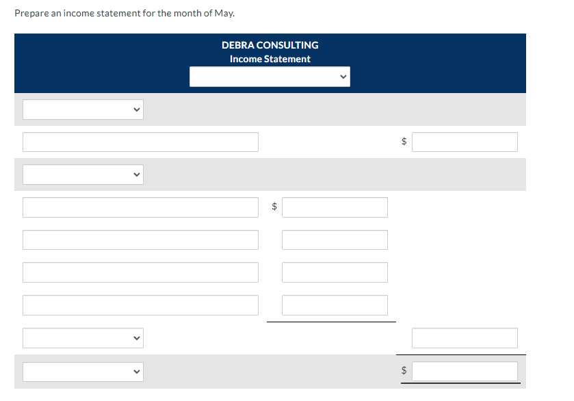 Paid $950 for office rent for the month. 3 Purchased $500 of