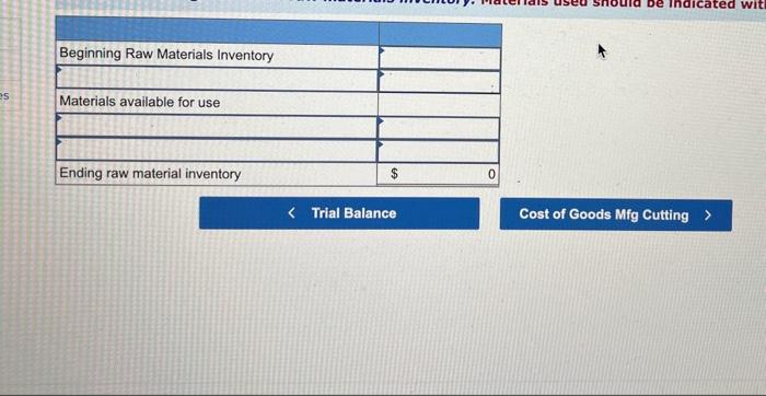 process. The following information is available regarding its May inventories: Beginning Inventory