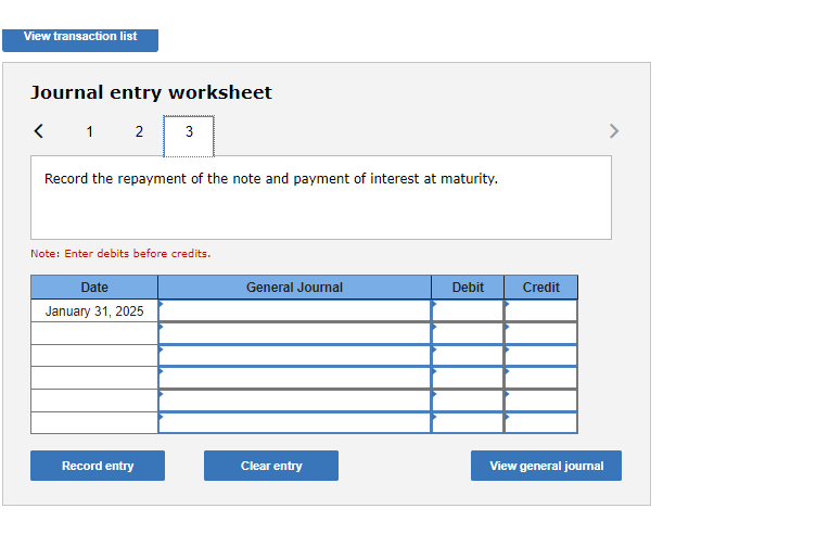 credit arrangement. Trico signs a six-month, 9% promissory note. Interest is payable