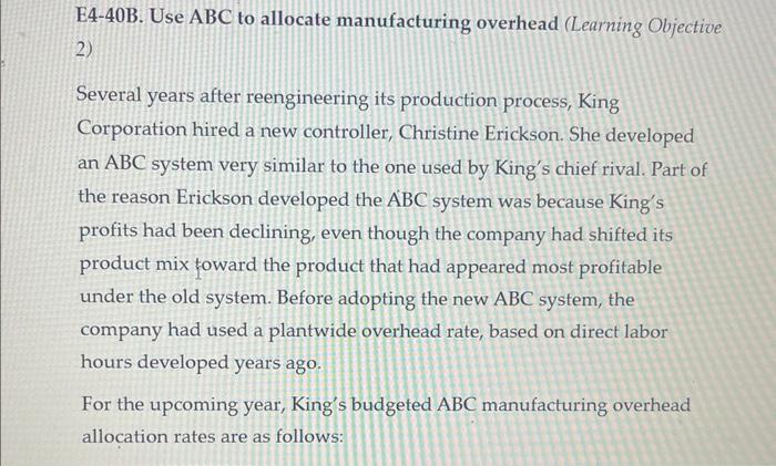 costs, the following data are budgeted for the company's Standard and Deluxe