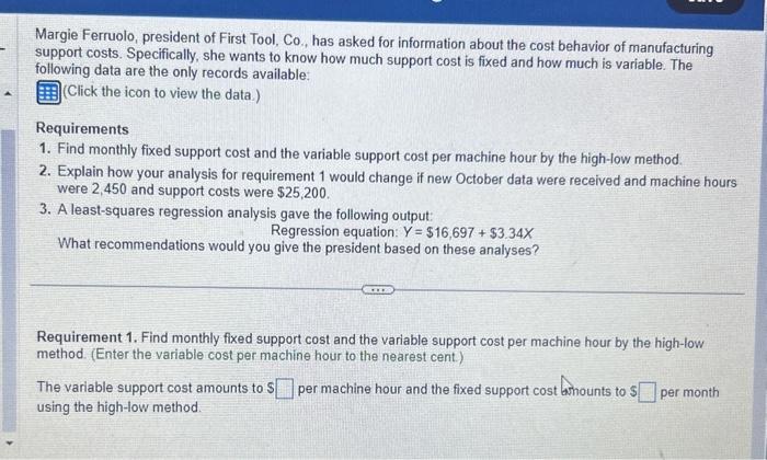 July 2,500 25.000 August 1,800 22,000 September 2.200 24.500 Margie Ferruolo, president