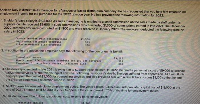 Sheldon Daly is district sales manager for a Vancouver-based distribution company. He