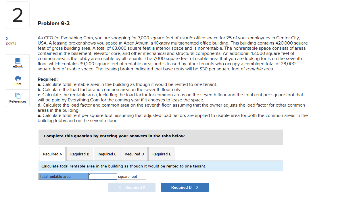2 Problem 9-2 3 points eBook Print References As CFO for Everything.Com,