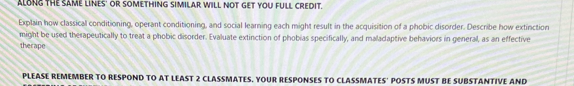 ALONG THE SAME LINES OR SOMETHING SIMILAR WILL NOT GET YOU FULL