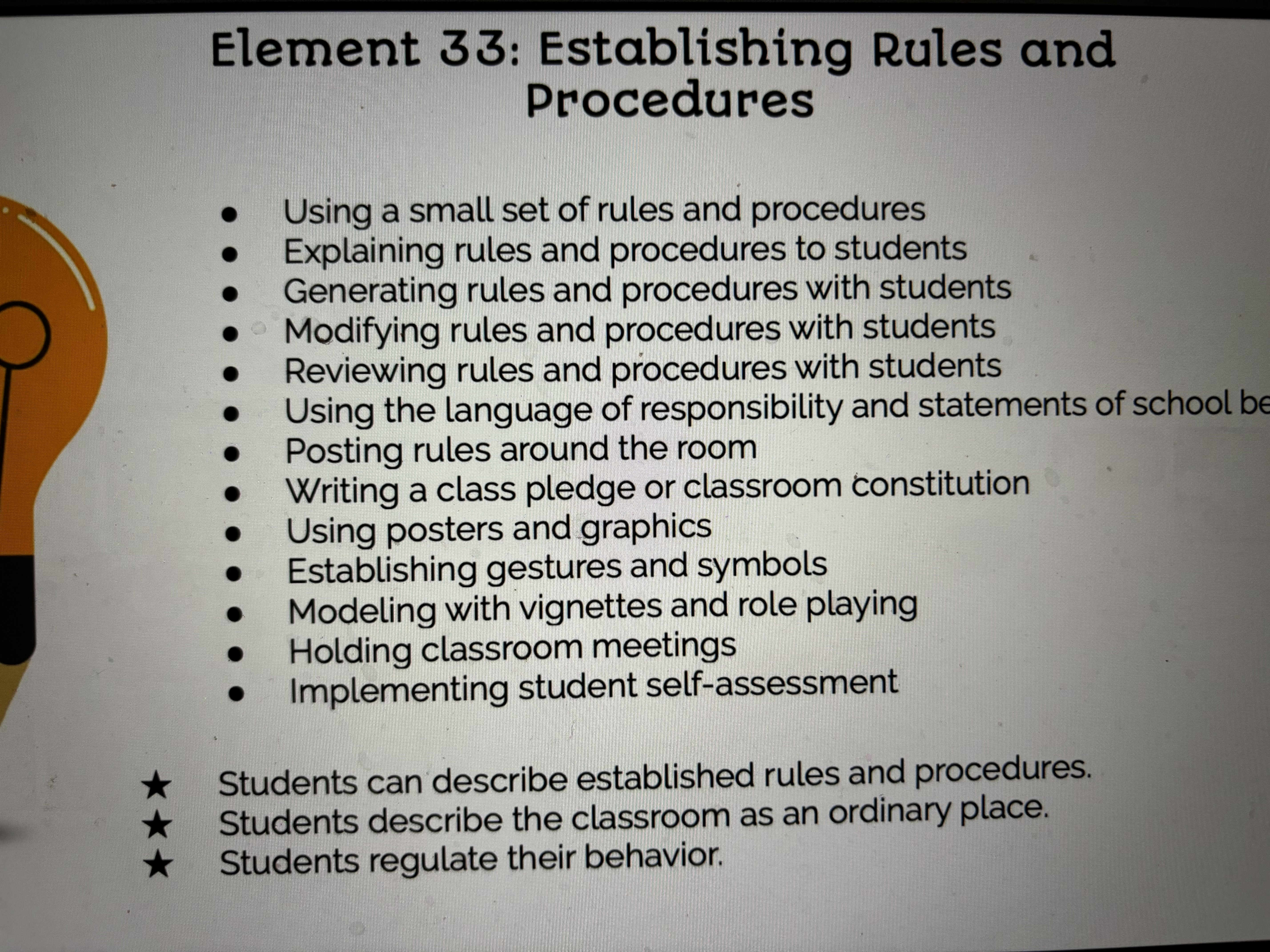 problems. Using a series of graduated actions. Students recognize that the teacher