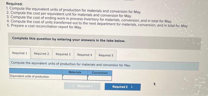 Incorporated, uses the weighted-average method in its process costing system. It manufactures
