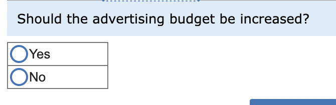 Price, and Volume [LO6-4] [The following information applies to the questions displayed
