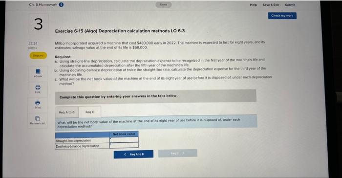 Save & Exit Sub Check my work Mitico incorporated acquired a machine