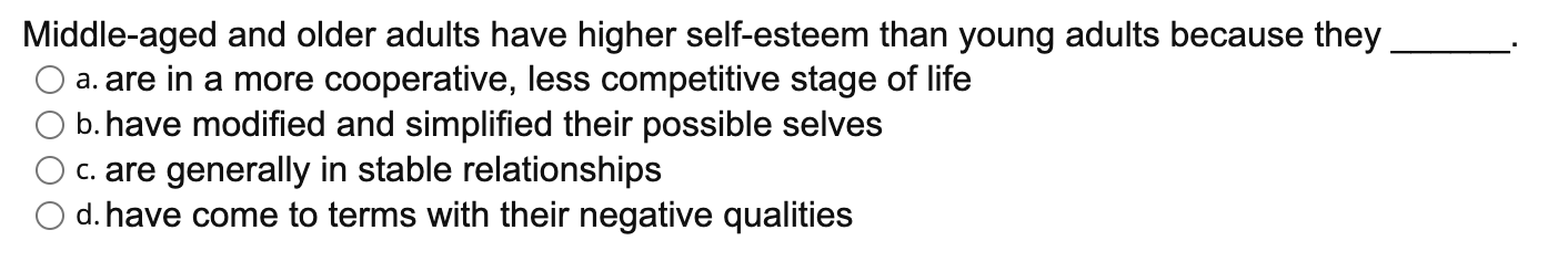who enter adolescence with low self-esteem that worsens during adolescence are likely