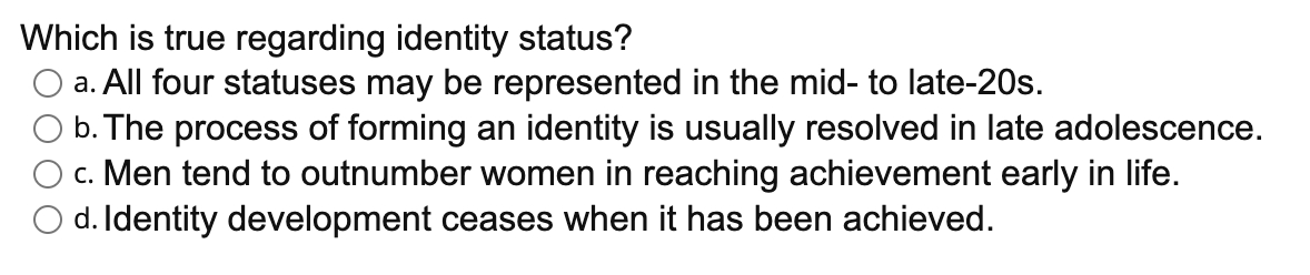 adolescence predicts depression, but poor domain-specific self-esteem does not. c. Poor domain-specific