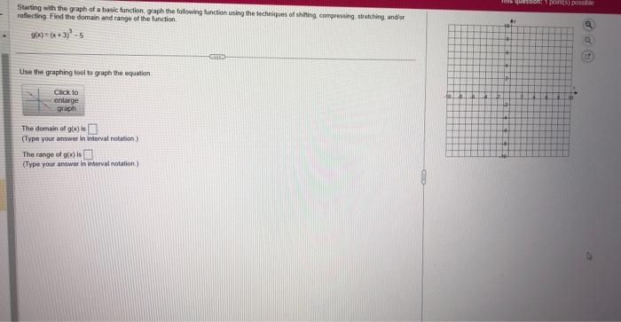 Starting with the graph of a basic function, graph the following function