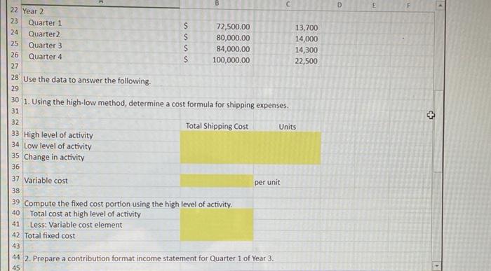 aid in planning. The Controller has asked you to prepare a contribution