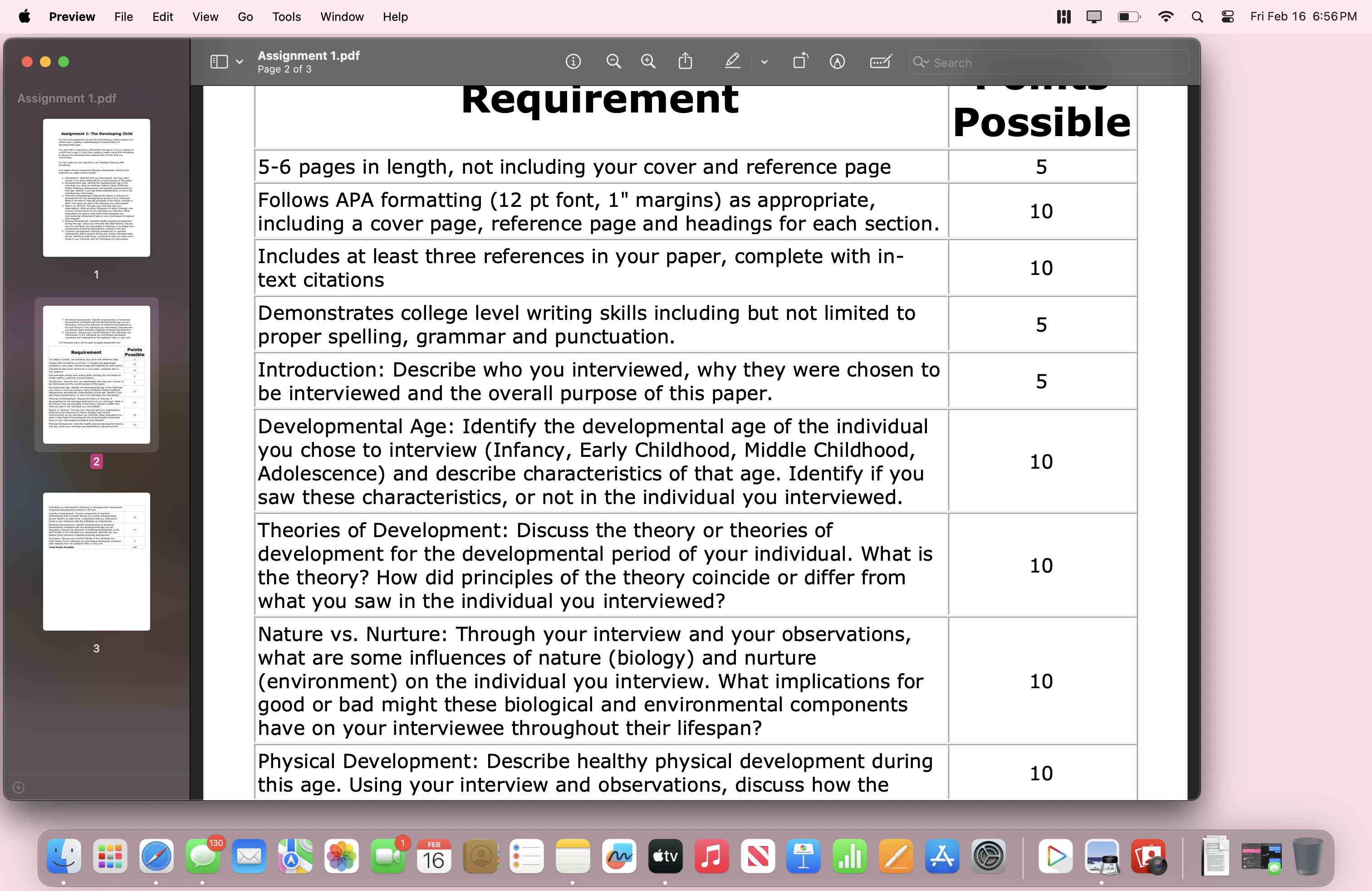 Preview File Edit View Go Tools Window Help Assignment 1.pdf Page 2