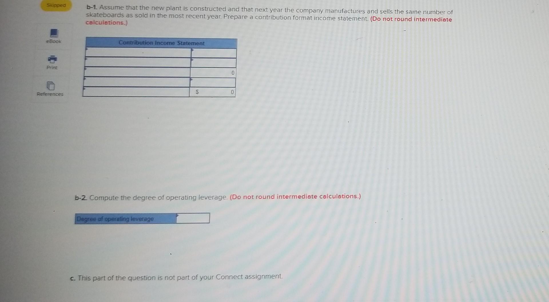 its products, a skateboard, are presented below. 10 points Sales Skipped eBook