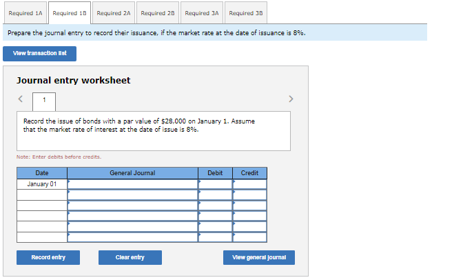 June 30 and December 31. The bonds have a $28,000 par value