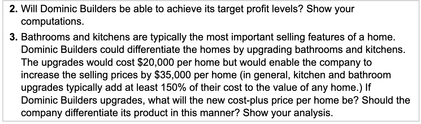 starter tract homes in the fast-growing suburbs of Atlanta. Land and labor