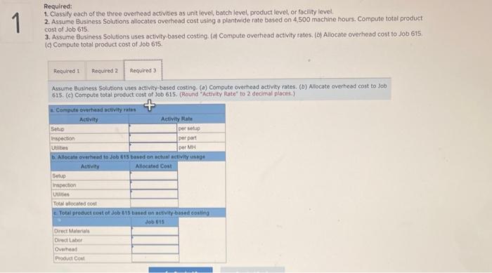 Business Solutions. In a recent month, Santana found that setup costs, Inspection