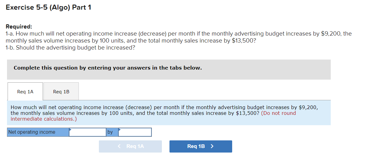 Selling Price, and Volume [LO5-4] [The following information applies to the questions