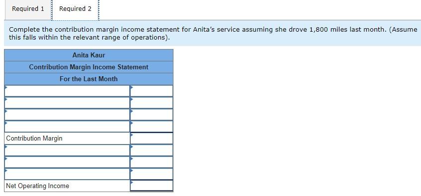 Statement [LO 5-3, 5-5] Anita Kaur runs a courier service in downtown