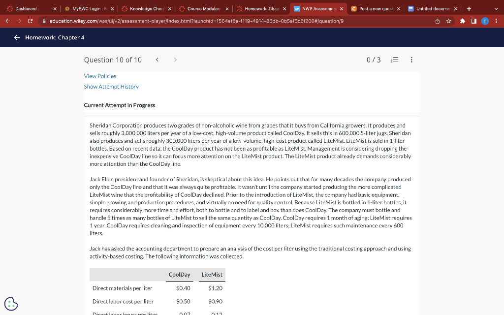 Dashboard MySWC Login: S < x Knowledge Check x Course Modules: Homework: