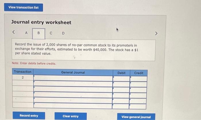 of stock transactions. 1. A corporation issued 4,000 shares of $5 par