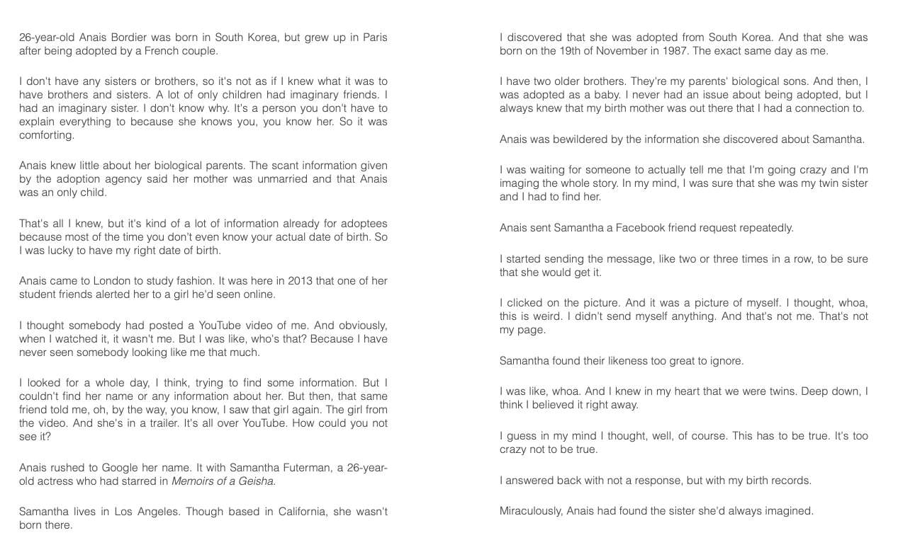 has really got bad. Critical, yeah. With more twins born now than