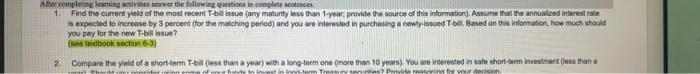 After completing leaming activities answer the following questions in complete sentences 1.