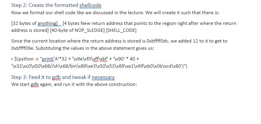 any confusions arising from our attempts yesterday, our procedure was correct, but