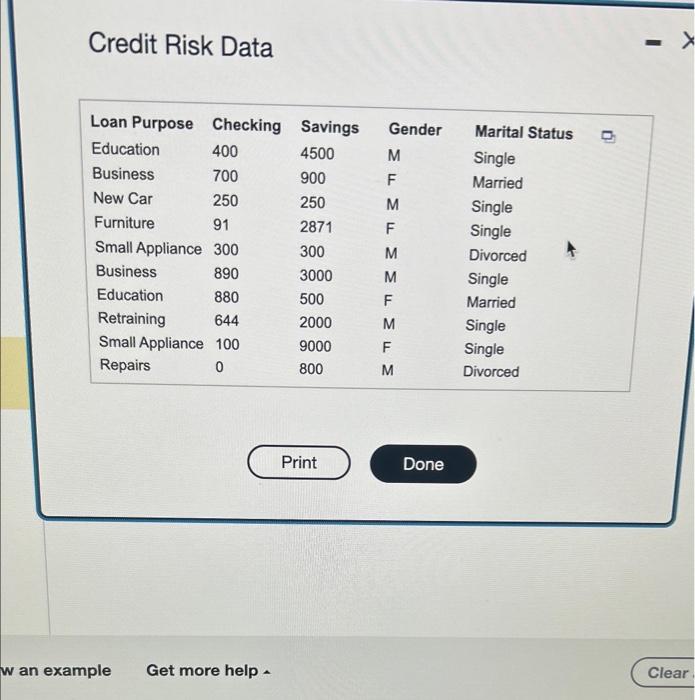 columns, classifying the checking and savings account balances as low if the