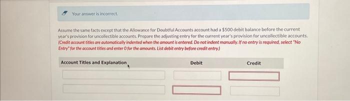 accounts. (Credit account titles are automatically indented when the amount is entered.