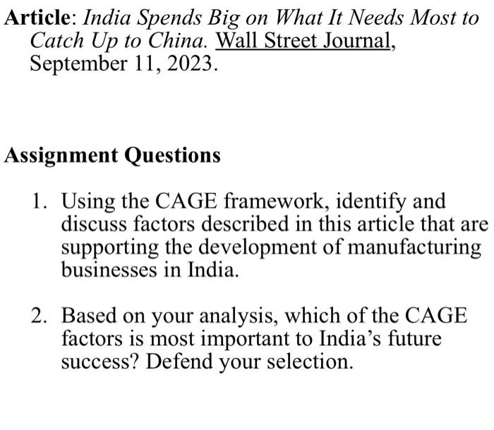 Article: India Spends Big on What It Needs Most to Catch Up