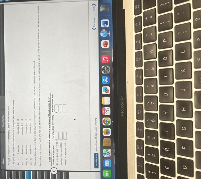 ebook Show Me How Periodic Inventory by Three Methods; Cost of Merchandise