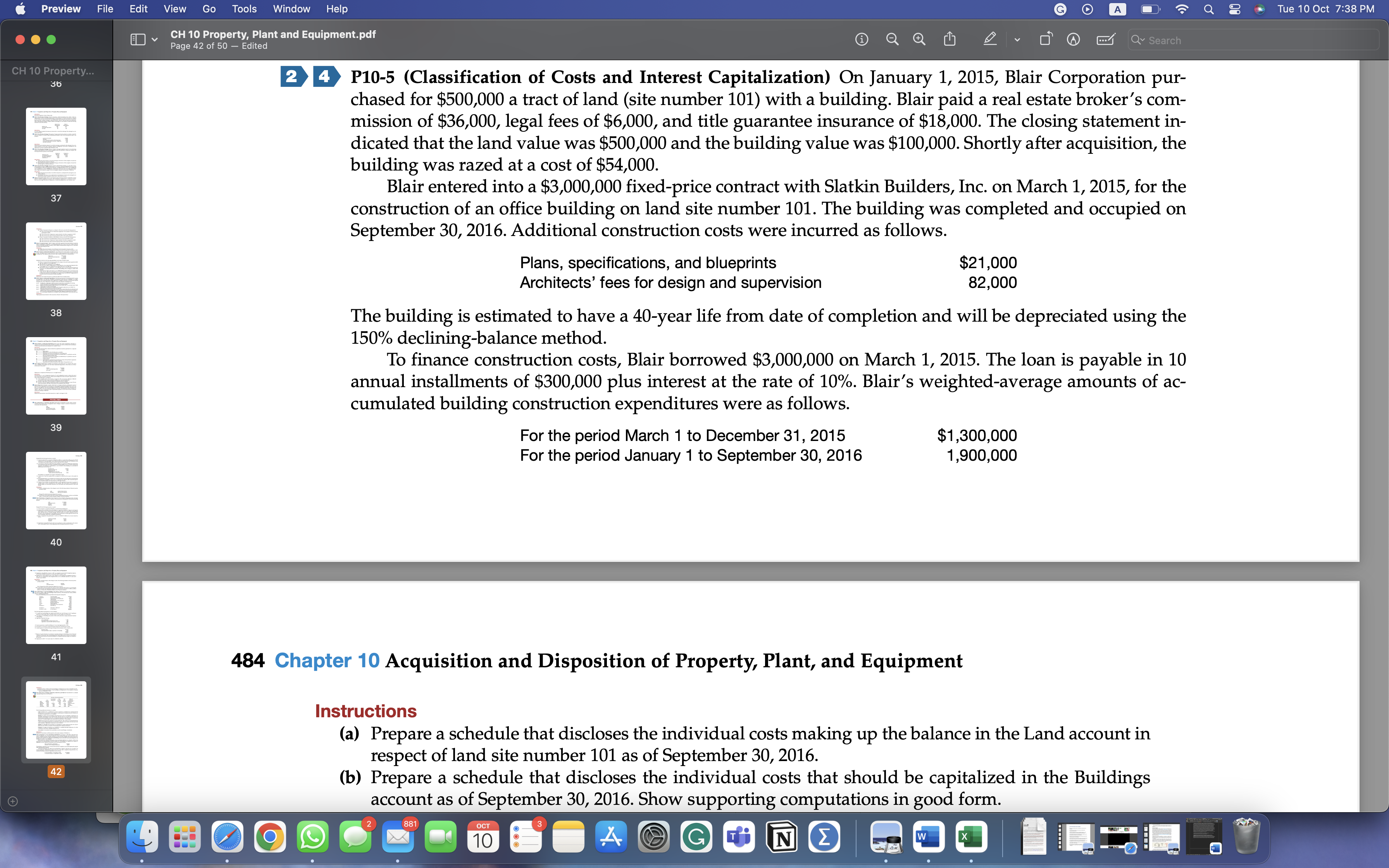 Preview File Edit View Go Tools Window Help CH 10 Property, Plant