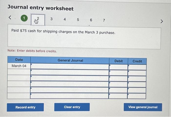 $1,150 of merchandise from GreenWorld Company with credit terms of 2/15, n/60,