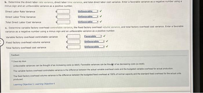 processes a base chemical into plastic. Standard costs and actual costs for
