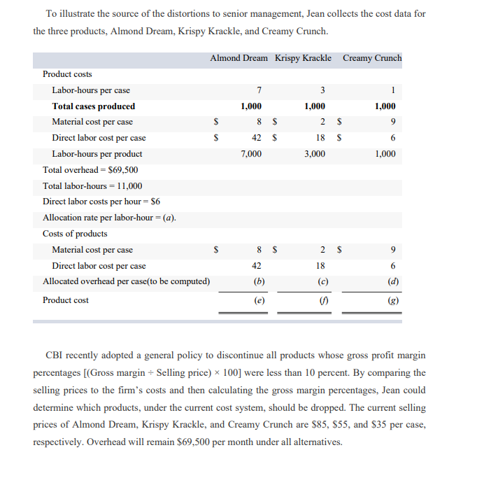 creamy deluxe chocolate candy bars. The firm has developed three distinct products: