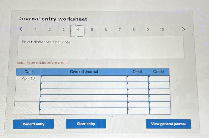 past-due account receivable from Midnight Company. March 17 Accepted a $2,600, 30-day,