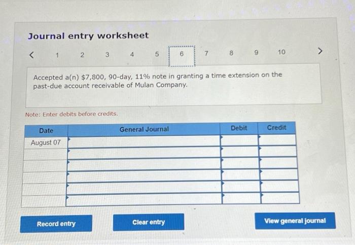 account receivable. April 16 Privet dishonored her note. May 31 Midnight Company