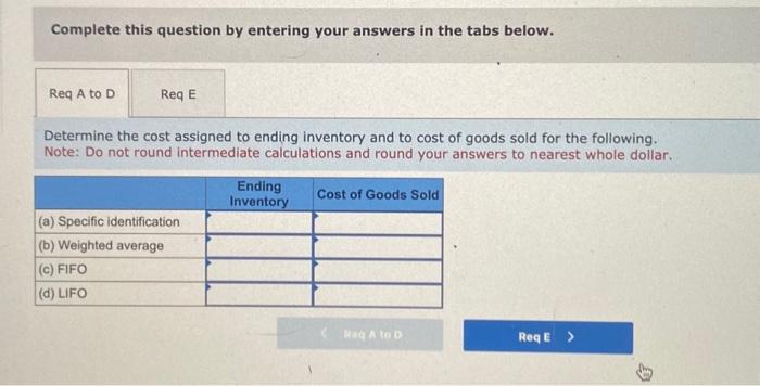 company uses a periodic inventory system, and its ending inventory consists of