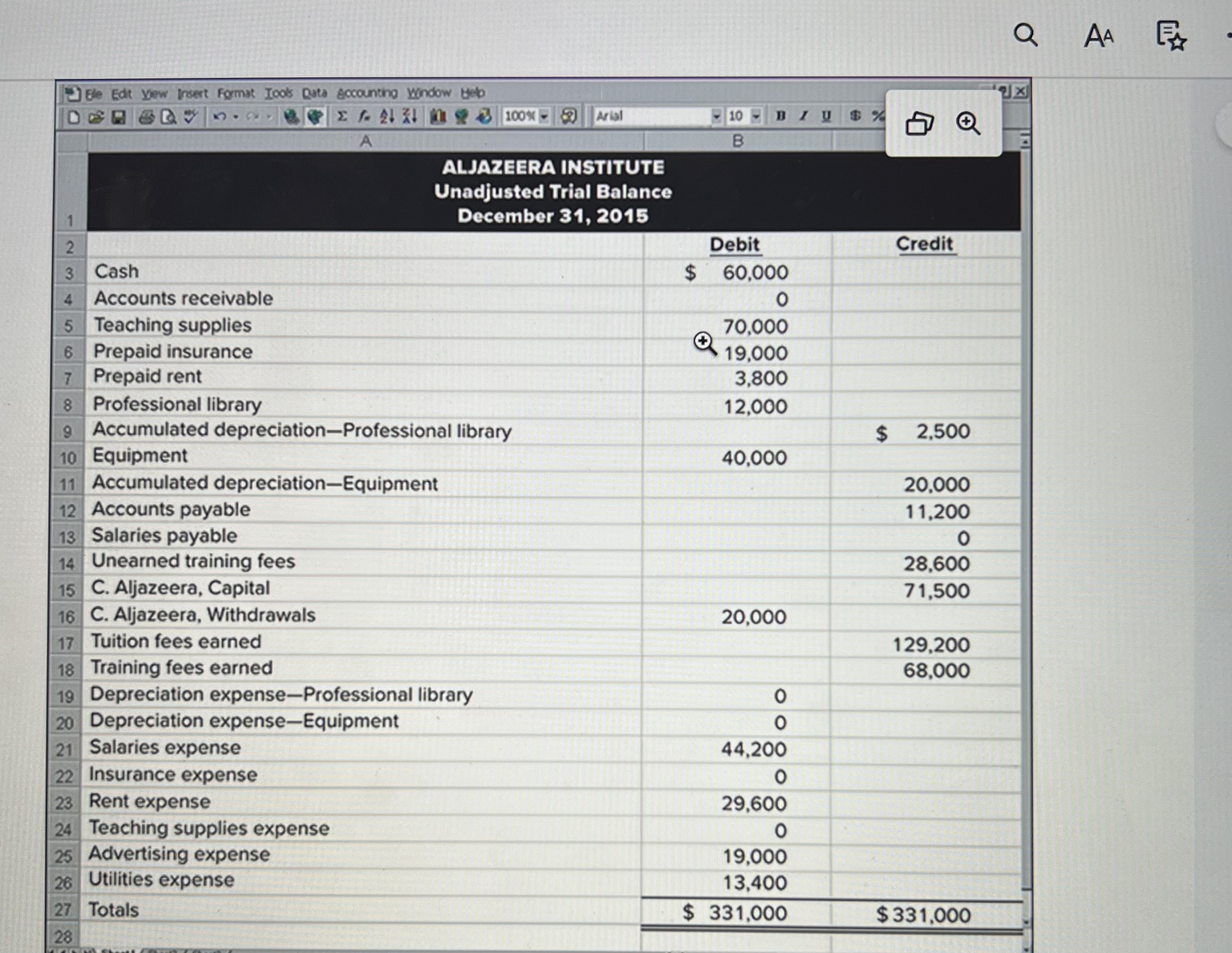 Ele Edit View Insert Format Iools Data accounting Window Heb 21313 100%